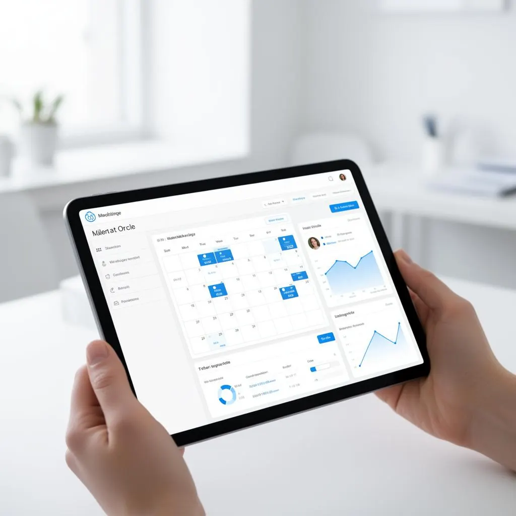 Dashboard de MR Dental Cloud en iPad
